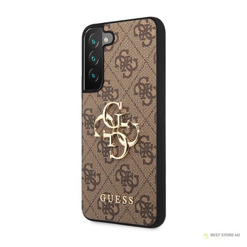 Guess 4G Big Metal Logo - Etui Samsung Galaxy S23 (brązowy) Guess 4G Big Metal Logo - Etui Samsung Galaxy S23 (brązowy)