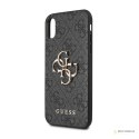 Guess 4G Big Metal Logo - Etui iPhone X (szary)