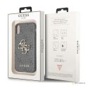 Guess 4G Big Metal Logo - Etui iPhone X (szary)