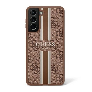 Guess 4G Printed Stripe - Etui Samsung Galaxy S23 Ultra (brązowy)