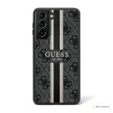 Guess 4G Printed Stripe - Etui Samsung Galaxy S23+ (czarny)