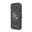 Guess Booktype 4G Big Metal Logo - Etui iPhone 13 Pro Max (szary)