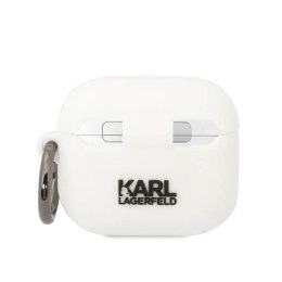 Karl Lagerfeld Silicone NFT Karl Head 3D - Etui AirPods 3 (biały)