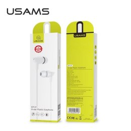 USAMS EP-37 - Słuchawki stereo jack 3,5 mm (biały)