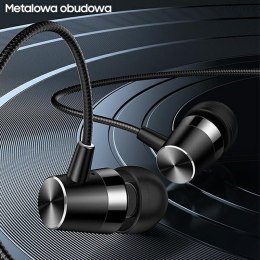 USAMS EP-42 - Słuchawki stereo jack 3,5 mm (czarny)