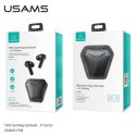 USAMS JY Series - Słuchawki Bluetooth 5.0 TWS + etui ładujące (czarny)
