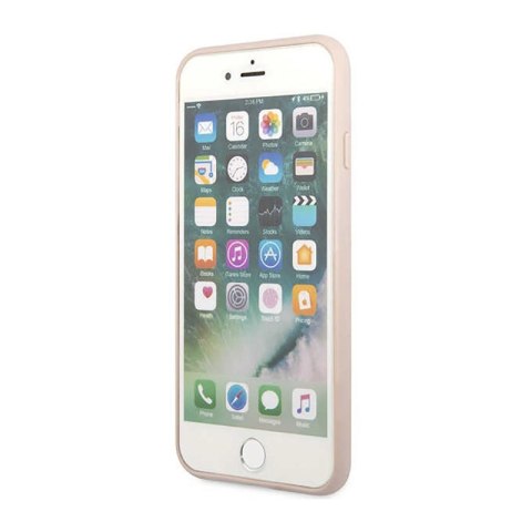 Guess 4G Bottom Stripe Collection - Etui iPhone iPhone SE (2022/2020) / 8 / 7 (różowy)
