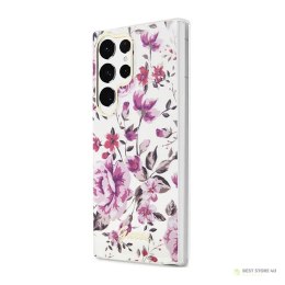 Guess Flower Collection - Etui Samsung Galaxy S23 Ultra (biały)