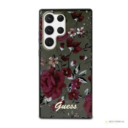 Guess Flower Collection - Etui Samsung Galaxy S23 Ultra (khaki)