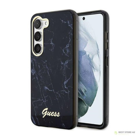 Guess Marble Collection - Etui Samsung Galaxy S23 (czarny)