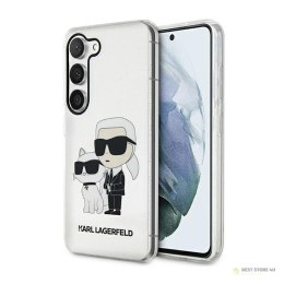 Karl Lagerfeld IML Glitter NFT Karl & Choupette - Etui Samsung Galaxy S23 (przezroczysty)