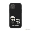 Karl Lagerfeld PU Leather Karl & Choupette Embossed - Etui iPhone 12 / iPhone 12 Pro (czarny)