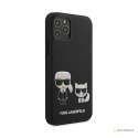 Karl Lagerfeld PU Leather Karl & Choupette Embossed - Etui iPhone 12 / iPhone 12 Pro (czarny)