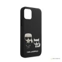 Karl Lagerfeld PU Leather Karl & Choupette Embossed - Etui iPhone 12 / iPhone 12 Pro (czarny)