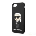 Karl Lagerfeld Silicone NFT Ikonik - Etui iPhone SE (2022 / 2020) / 8 / 7 (czarny)