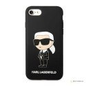 Karl Lagerfeld Silicone NFT Ikonik - Etui iPhone SE (2022 / 2020) / 8 / 7 (czarny)