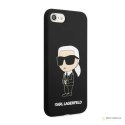 Karl Lagerfeld Silicone NFT Ikonik - Etui iPhone SE (2022 / 2020) / 8 / 7 (czarny)