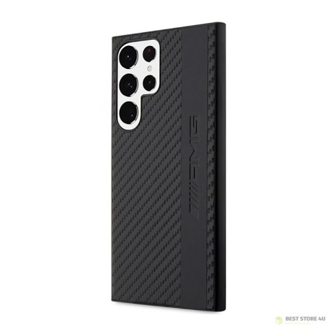AMG Carbon Stripe & Embossed - Etui Samsung Galaxy S23 Ultra (czarny) AMG Carbon Stripe & Embossed - Etui Samsung Galaxy S23 Ultra (czarny)
