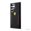 Ferrari Carbon Contrast Edges - Etui Samsung Galaxy S23 Ultra (czarny)