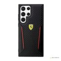 Ferrari Carbon Contrast Edges - Etui Samsung Galaxy S23 Ultra (czarny)