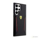 Ferrari Carbon Contrast Edges - Etui Samsung Galaxy S23 Ultra (czarny)