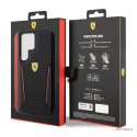 Ferrari Carbon Contrast Edges - Etui Samsung Galaxy S23 Ultra (czarny)