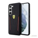 Ferrari Carbon Contrast Edges - Etui Samsung Galaxy S23 (czarny)