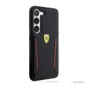 Ferrari Carbon Contrast Edges - Etui Samsung Galaxy S23 (czarny)