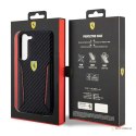 Ferrari Carbon Contrast Edges - Etui Samsung Galaxy S23 (czarny)