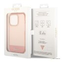 Guess Translucent - Etui iPhone 14 Pro Max (różowy)