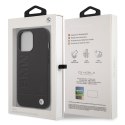 BMW Leather Hot Stamp MagSafe - Etui iPhone 14 Pro (Czarny)