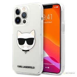 Karl Lagerfeld Choupette Head - Etui iPhone 13 Pro Max (przezroczysty)