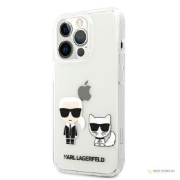 Karl Lagerfeld Ikonik & Choupette - Etui iPhone 13 Pro Max (przezroczysty)