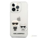 Karl Lagerfeld Ikonik & Choupette - Etui iPhone 13 Pro Max (przezroczysty)