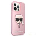 Karl Lagerfeld Karl's Head Glitter - Etui iPhone 13 Pro Max (różowy)