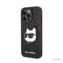 Karl Lagerfeld NFT Glitter Choupette Patch - Etui iPhone 14 Pro Max (czarny)