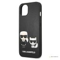 Karl Lagerfeld PU Leather Karl & Choupette Embossed - Etui iPhone 13 (czarny)