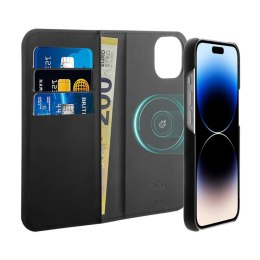 PURO Wallet Detachable MagSafe - Etui 2w1 iPhone 14 Plus (czarny)