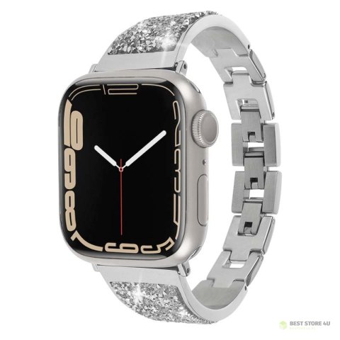 Case-Mate Brilliance - Pasek ze stali nierdzewnej do Apple Watch 42/44/45/49 (Srebrny)