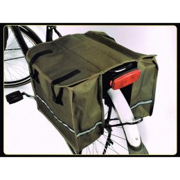 Dunlop - Torba / sakwa rowerowa na bagażnik duża 26 l (Zielony)