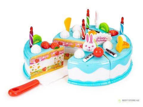 Tort do krojenia zestaw urodzinowy przyjęcie 76 el Tort do krojenia zestaw urodzinowy przyjęcie 76 el