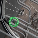 Dunlop - Zapięcie do roweru spiralne na klucz 90 cm (Zielony)