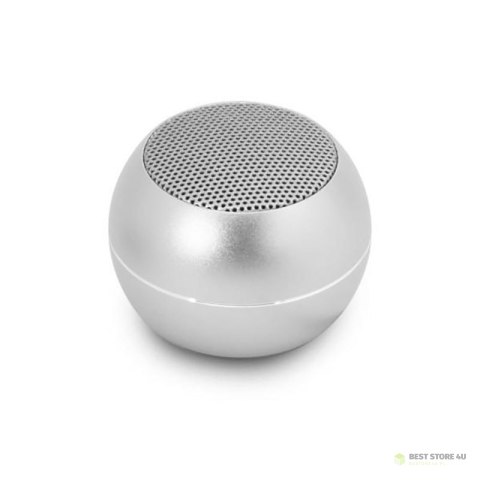 Guess Mini Bluetooth Speaker 3W 4H - Głośnik Bluetooth 5.0 (srebrny) Guess Mini Bluetooth Speaker 3W 4H - Głośnik Bluetooth 5.0 (srebrny)