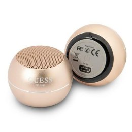 Guess Mini Bluetooth Speaker 3W 4H - Głośnik Bluetooth 5.0 (złoty)