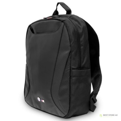 BMW Carbon&Leather Tricolor - Plecak do notebooka 16" (czarny) BMW Carbon&Leather Tricolor - Plecak do notebooka 16" (czarny)