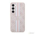 Guess 4G Printed Stripe - Etui Samsung Galaxy S23+ (różowy)