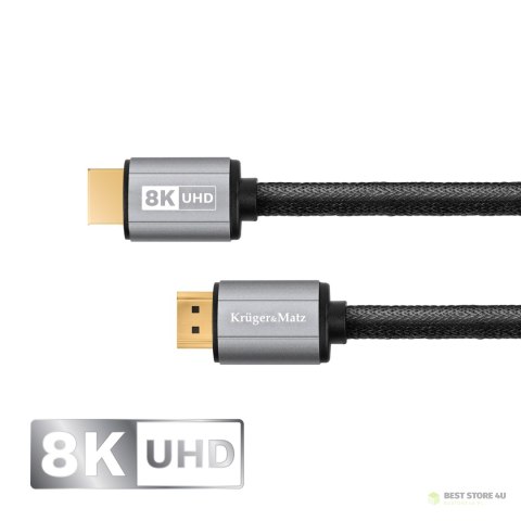 Kabel HDMI-HDMI 2.1 8K 1,8 m Kruger&Matz Kabel HDMI-HDMI 2.1 8K 1,8 m Kruger&Matz