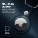 Crong Leather Case with Key Ring - Skórzany brelok do Apple AirTag (granatowy)