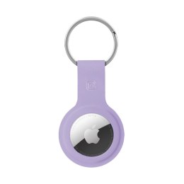 Crong Silicone Case with Key Ring - Brelok do Apple AirTag (fioletowy)