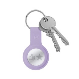 Crong Silicone Case with Key Ring - Brelok do Apple AirTag (fioletowy)